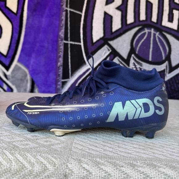Size 11.5 Nike Mercurial Superfly 7 Academy MDS FG/MG Cleats Soccer (BQ5427-401) - Picture 1 of 9